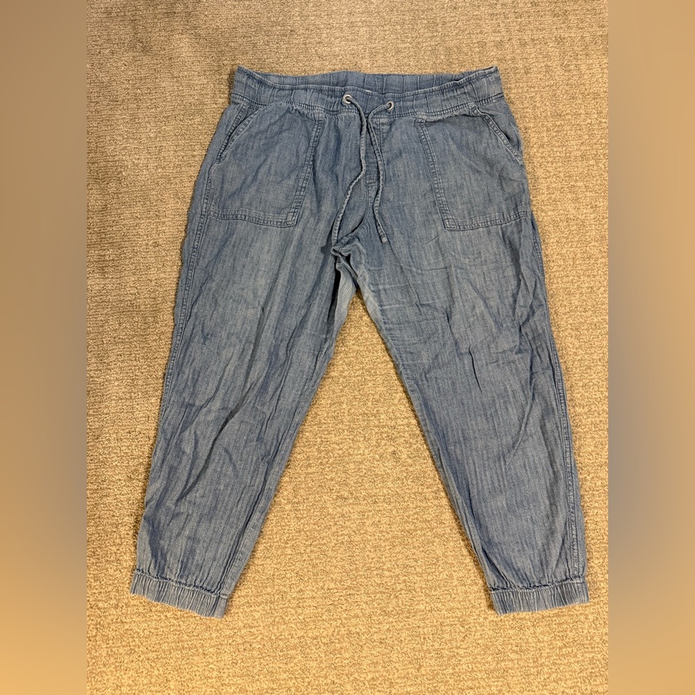 GAP Light Blue Denim Joggers